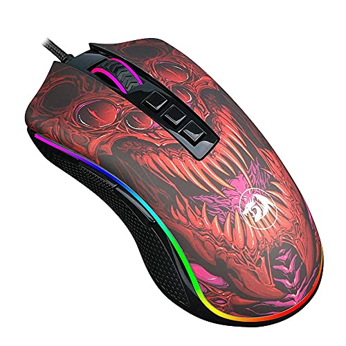 Imagem do produto Mouse Gamer Redragon Infernal Dragon Ryu 8 Botões RGB 16000DPI - ID711, Preto e Vermelho