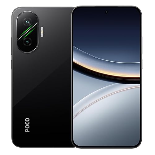 POCO F7 256GB/512GB ROM Smartphone Pantalla Flow AMOLED WQHD+ de 120Hz de 6.83" Snapdragon 8s Gen 4, 50MP Bateria 6500mAh IP68 (BLACK, 12GB+512GB)