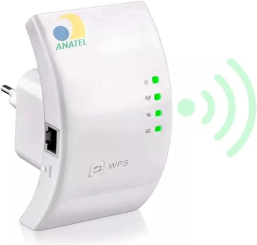 Imagem do produto Repetidor Amplificador de Sinal Wireless Aumente o alcance do seu Wi-Fi em até 10m Homologado pela ANATEL. Ideal para 110v/220v