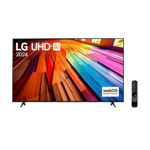 Imagem do produto Smart TV 4K 75' LG UHD 75UT8050 Processador α5 Ger7 AI Alexa/Chromecast integrado Otimizador de Jogos webOS 24 Controle Smart Magic