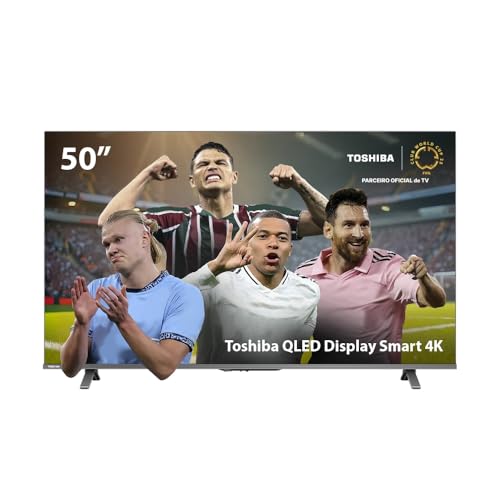 Imagem do produto Smart TV QLED 50' 4K Toshiba 50C450NS Google TV 3 HDMI 2 USB Wi-Fi - TB034M