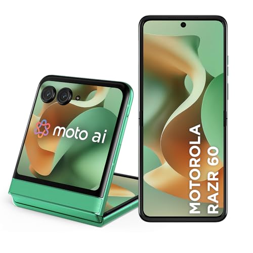 Imagem do produto Smartphone Motorola Razr 60-256GB 24GB (12GB RAM+12GB Ram Boost) Tela dobrável 6,9' pOLED e externa 3,6” Moto AI camera IP48 - Verde
