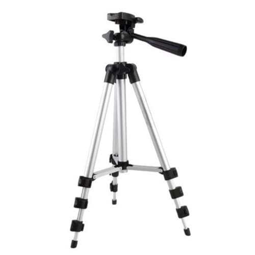 Imagem do produto Tripé Portátil Universal Para Celular e Câmera – Altura Ajustável 35–106cm | Cabeça 360° | Em Alumínio com Estabilizador de Imagem