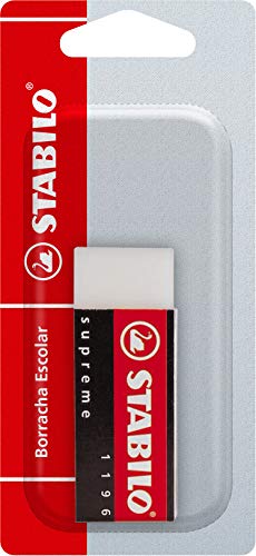 Imagem do produto Borracha Técnica STABILO Supreme, Branca, Blister com 1 unidade