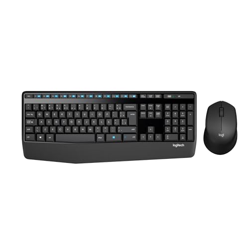 Imagem do produto Combo Teclado e Mouse sem fio Logitech MK345 com Teclado com Apoio para as Mãos e Mouse Destro, Conexão USB, Pilhas Inclusas e Layout ABNT2
