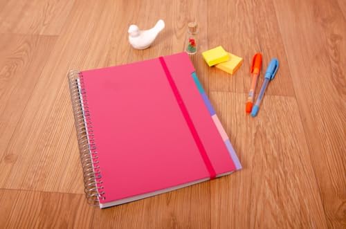 Imagem do produto Confetti - Caderno com divisórias Cos 160 Folhas Pautado Capa Rosa