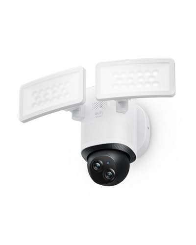 Imagem do produto Eufy Cam E340 Câmera De Segurança Wi-Fi Dual Band (2.4/5GHz) Exterior, 360° PTZ, Gravação 24/7, 2000 Lúmens, Detecção de Movimento + Sirene Integrada, Câmera Dupla, Sem Taxa Mensal, Branco