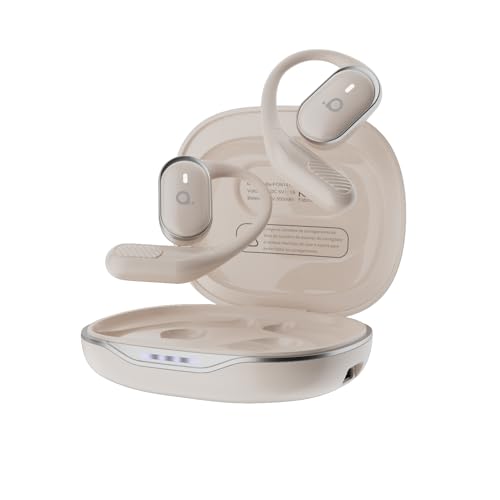 Imagem do produto Fone De Ouvido Bluetooth Esportes, Basike T6, IPX5/OWS Fone de Ouvido Estéreo Hi-Fi, Suporta Chamadas de Voz, 60 Horas em Standby Para Corrida e Exercícios ao Ar Livre (Branco)
