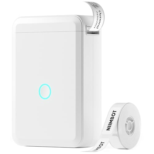 Imagem do produto NIIMBOT D110 Etiquetadora, Mini Impressora de Etiquetas, Máquina de Etiquetar com Fita Térmica Bluetooth Pequena Impressora de Etiquetas