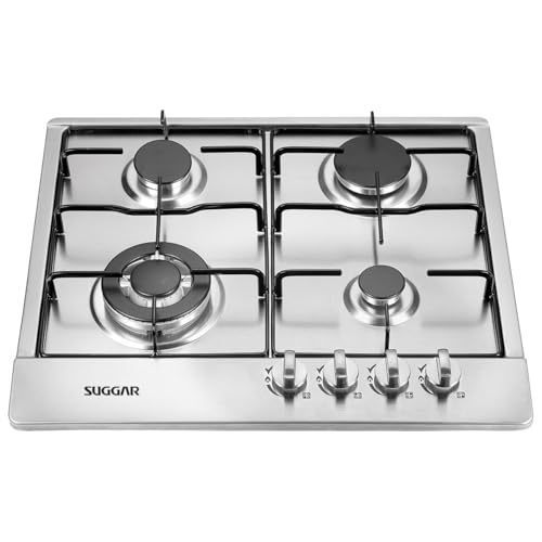 Imagem do produto SUGGAR COOKTOP A GÁS 4 BOCAS MESA EM AÇO INOX TRIPLA CHAMA LATERAL BIVOLT FG4134IX
