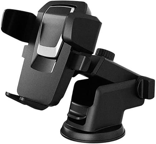 Imagem do produto Suporte Veicular Premium para Celular e GPS – Trava Automática, Anti Queda, Ventosa Forte – Fixa no Painel ou Vidro – Waze, Uber, Taxi Smartphone