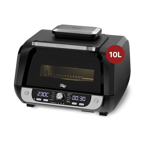 Imagem do produto WAP Fritadeira Elétrica Air Fryer Barbecue Digital 12 em 1, 10 Litros, 4 Níveis de Temperatura, Antiaderente, 1700W 220V
