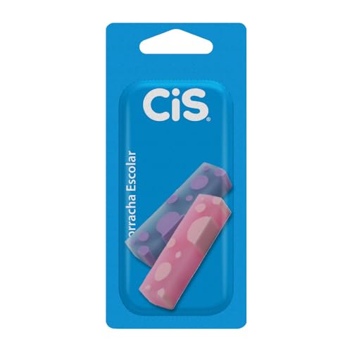Imagem do produto CIS Spot Color - Borracha Escolar, Multicor, Blister com 2 unidades