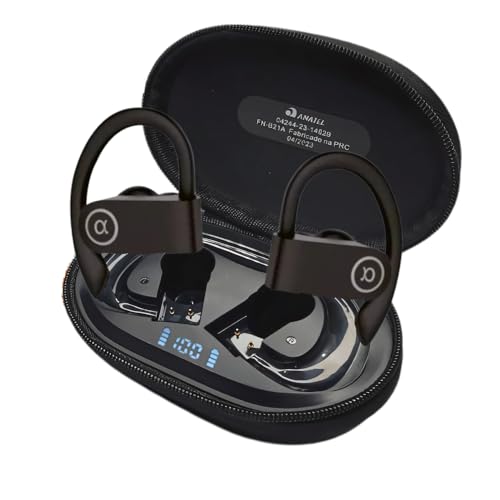 Imagem do produto Fone de Ouvido, Bluetooth 5.4, IPX5 à Prova D'Água, 45h de Bateria, Com Microfone Embutido. Design Esportivo e Ergonômico, Ideal Para Corridas, Atividades Físicas, Videogame, IPhone e Android