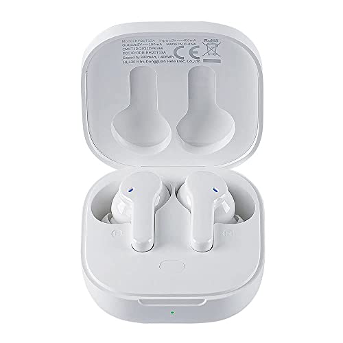Imagem do produto Fone de ouvido sem fio QCY T13 TWS Bluetooth 5.1 com 4 microfones Touch Control IPX5 à prova d'água 40 horas de tempo de reprodução (Branco)