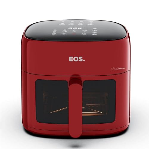 Imagem do produto Fritadeira Sem Óleo Air Fryer Eos Chef Gourmet 6.2 Litros Compacta Digital Vermelho Eaf60v 110v