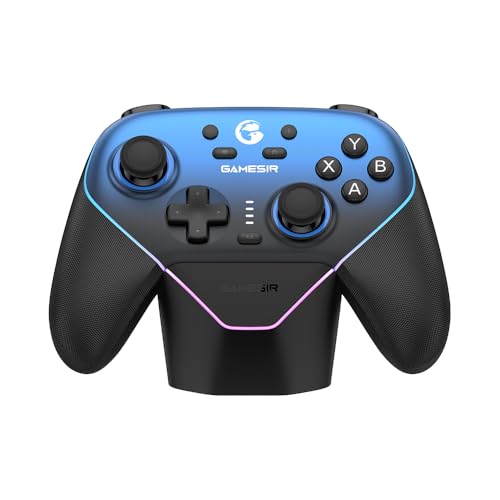 Imagem do produto GameSir Super Nova Wireless Gaming Controller for PC/Switch/Switch 2/iOS/Android, 1000Hz Polling Rate, Hall Effect Stick & Trigger, Rubberized Grips, RGB Lighting, 1000mAh - Blue