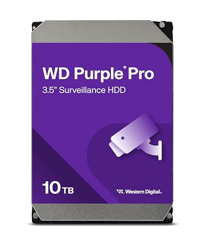 Imagem do produto HDD WD PURPLE 10 TB PARA SEGURANCA/VIGILANCIA/DVR - WD102PURP