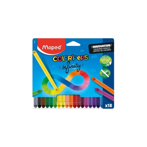 Imagem do produto Lápis de Cor ColorPeps Infinity, 18 Cores, Maped