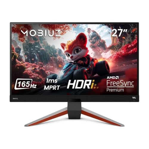 Imagem do produto Monitor Gamer BenQ MOBIUZ EX2710Q com 27' Painel IPS, 165Hz, FreeSync Premium, HDRi, Color Vibrance, Black eQualizer, Light Tuner, Eye Care e áudio de alto-falante duplo de 2W + 1x Sub de 5W