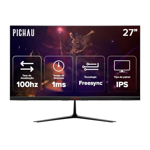 Imagem do produto Monitor Gamer Pichau Athen V3 27″ IPS FHD 1 ms 100 Hz – FreeSync – HDMI/VGA – PG-ATH27V3-BL01
