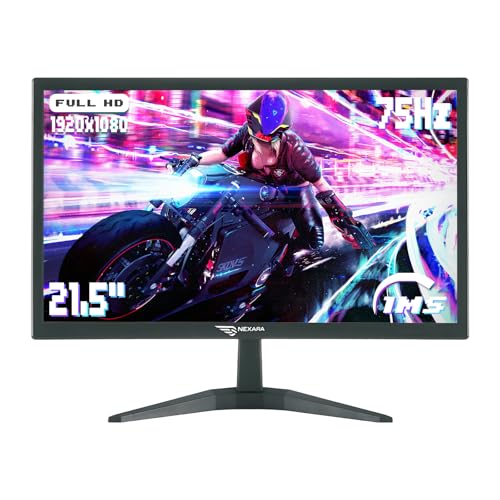 Imagem do produto Monitor LED de 21.5 Polegadas Full HD para PC com 75Hz, Proteção para os Olhos, Autoajuste Automático e Design Compacto - Resolução 1920x1080 Ideal para Trabalho,Estudo e Entretenimento Doméstico
