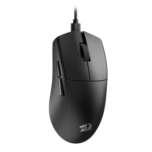 Imagem do produto Mouse Gamer Redragon K1ng 1K Preto PAW3327 Cabo USB Tipo-C Removível 12400 DPI M724