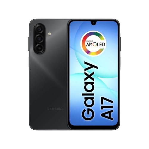 Samsung Celular Galaxy A17 com IA, 128GB, 4GB RAM, Câm de 50MP, Tela de 6.7", NFC, IP54 (Preto)