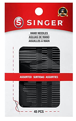 Imagem do produto SINGER 01125 - Agulhas de mão, tamanhos variados, 45 unidades