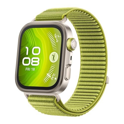 Imagem do produto Smartwatch, HUAWEI WATCH FIT 4 Pro, Esportes ao Ar Livre de Nível Profissional, Vidro de Safira e Titânio, Mapa de Campos de Golfe, Compatível com iOS e Android, Verde