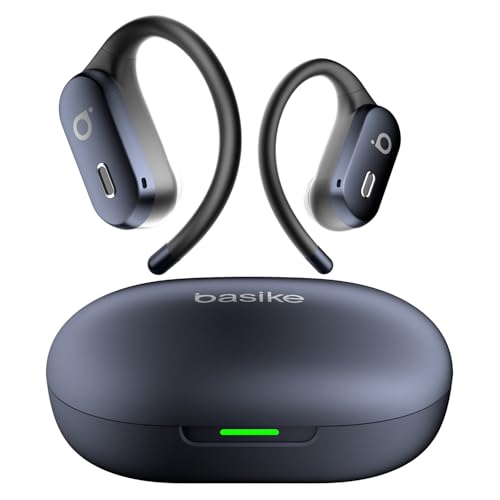 Imagem do produto Basike Fone de Ouvido Bluetooth Esportivo 5.4, OWS/TWS Som Estéreo Hi-Fi, ANC e Modo Transparência, Suporta Chamadas de Voz, Toque Inteligente, IPX6, Compatível com Android e iOS – Azul