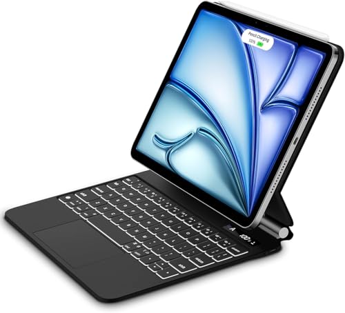 Imagem do produto Bettdow Capa com Teclado e trackpad para iPad 10ª Geração 10.9' Polegadas, iPad (A16) 11th Generation 11 Inch 2025; modelos A2696,A2757,A2777,A3354,A3355 e A3356 com Auto Hibernação(preto)