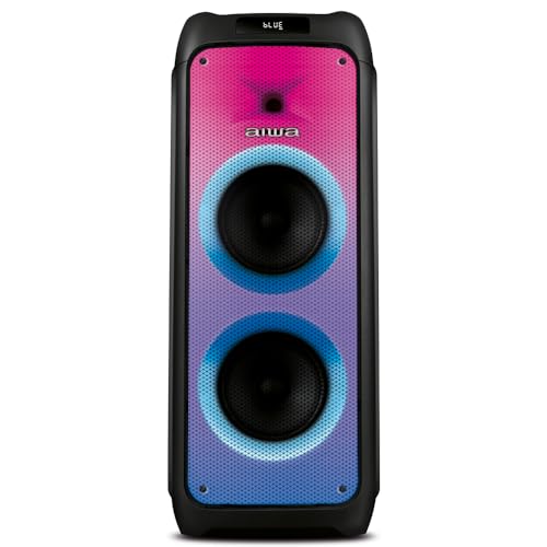 Imagem do produto Caixa de Som PartyBox AIWA PB-06 Bluetooth 20H RGB USB TWS Preto