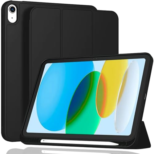 Imagem do produto Capa Slim Premium para iPad [A16] 11ª/10ª Geração (2025/2022) Case Flip com Suporte para Pencil, Auto Liga/Desliga, Leve, Anti Imapacto, Resistente e Fechamento Magnético (Preto)