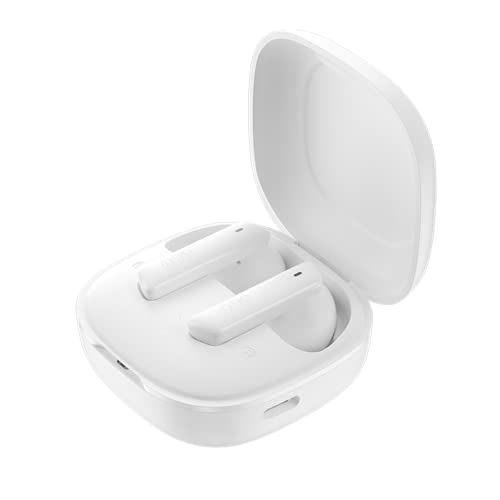 Imagem do produto Fone de Ouvido Bluetooth QCY HT05 Melobuds ANC, Cancelamento de Ruido Ativo, 40db ANC Headphone com 6 Microfone, Fone sem fio 30 Tempo de Jogo (Branco)