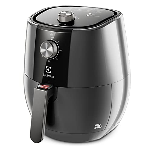 Imagem do produto Fritadeira Elétrica sem oleo Electrolux Airfryer 4L 8 receitas pré-sugeridas desligamento automatico cesto removivel 1400W EAF30 grafite 127v