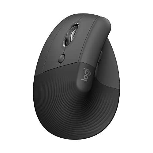 Imagem do produto Logitech Mouse Sem Fio Lift Left Grafite Vertical Com Design Ergonômico Conexão Bluetooth ou USB Logi Bolt Cliques Silenciosos DPI máximo de 4000 6 botões Compatível com Windows/macOS/iPadOS