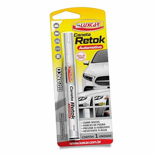 Imagem do produto Luxcar - Caneta Retok Automotivo Tira Riscos - Cor Branca