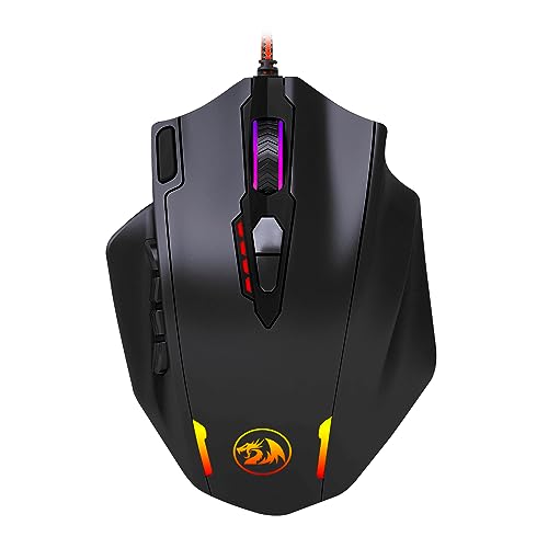 Imagem do produto Mouse Gamer Redragon Impact Preto RGB M908