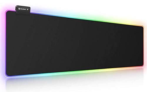 Imagem do produto Mouse pad para jogos RGB, UtechSmart Mouse pad grande estendido macio com 14 modos de iluminação, 2 níveis de brilho, mousepads para teclado de computador 800 x 300 mm / 31,5 × 11,8 polegadas
