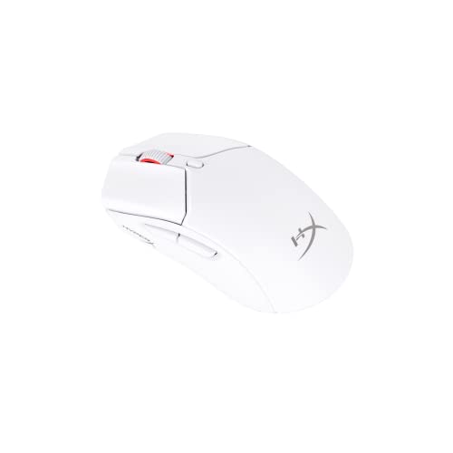 Imagem do produto Mouse sem Fio Gamer HyperX Pulsefire Haste 2 – Ultraleve, 61 g, Wireless e Bluetooth 2,4GHz, até 26000 DPI, Sensor HyperX 26K, 100 Horas de Duração de Bateria, Branco (6N0A9AA)
