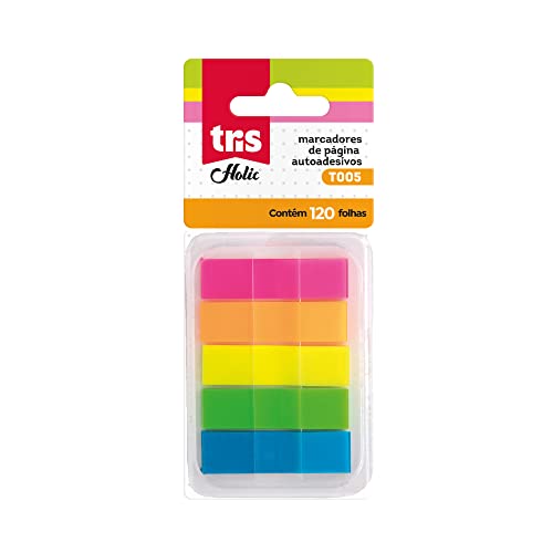 Imagem do produto Nota Autoadesiva Marcador de Pagina POP T005 5 Cores120 Unidades - Tris