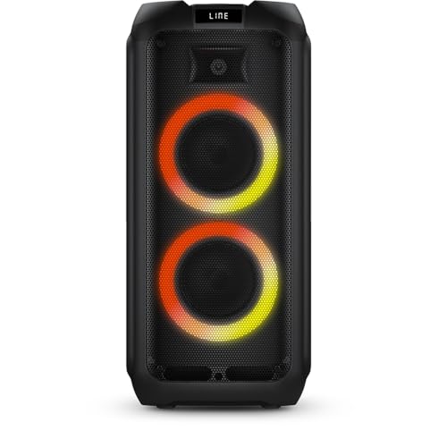 Imagem do produto PHILIPS, Caixa de Som Bluetooth Party Speaker, com Luzes LED, TAX4209/78, FM, USB, Cartão SD, Auxiliar, TWS, Entradas Microfone/Guitarra