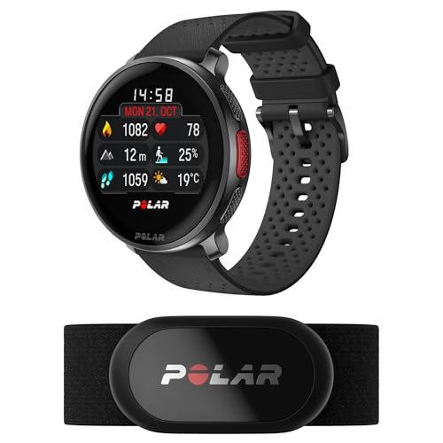 Imagem do produto Polar Kit Vantage V3 Preto + Sensor de Frequência Cardíaca H10 Preto - Relógio esportivo com GPS, monitor de FC avançado e bateria duradoura, Smartwatch, mapas offline, relógio de corrida
