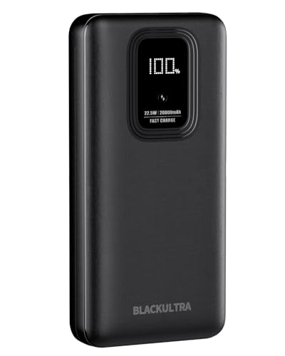 Imagem do produto Power Bank Carregador Portátil 20000mAh, Bateria Externa de Carregamento Rápido 22,5W USB-C PD3.0 QC4.0, com 2 Saídas USB, Compatível com Celulares e Dispositivos - Preto