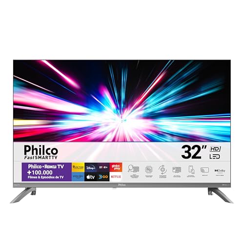 Imagem do produto Smart TV 32' Philco LED Roku Tv HD Dolby Audio P32CRA