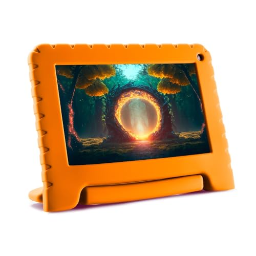 Imagem do produto Tablet Inantil Kid Pad Laranja 64GB + Tela 7 pol + Wi-fi + Android 13 + Quad Core Multi - NB412