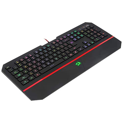 Imagem do produto Teclado Gamer Membrana Redragon Karura 2 RGB ABNT2 Preto - K502RGB, UNICO