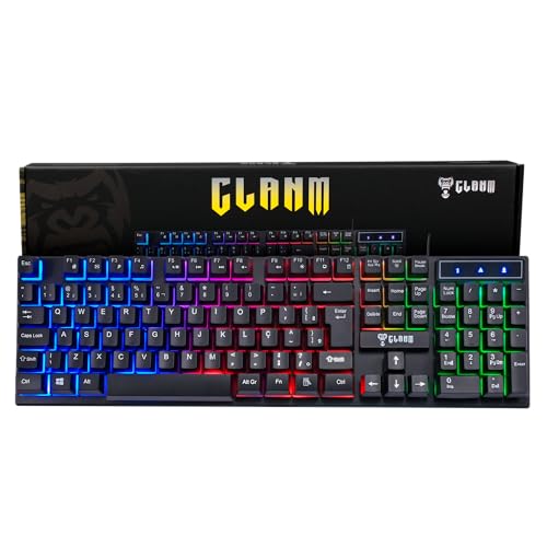 Imagem do produto Teclado Gamer RGB LED Rainbow MTS • Membrana • Anti-Ghosting • ABNT-2 • USB-A • Multimídia FN 12 Teclas • Ideal para Jogos e Digitação • Setup Gamer • Elegante • Premium