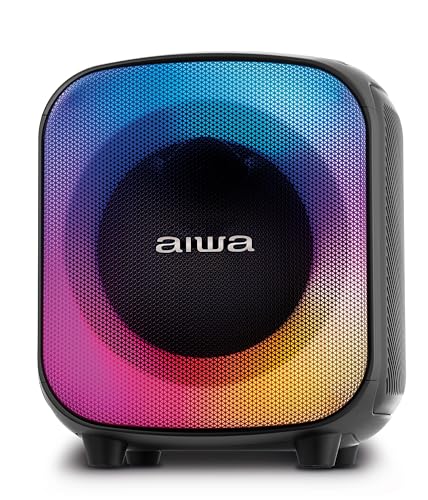 Imagem do produto Caixa de Som PartyBox AIWA PB-07 Bluetooth 8H RGB USB TWS Preto